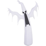 Homcom white inflatable Halloween ghost with outstretched arms on a white background