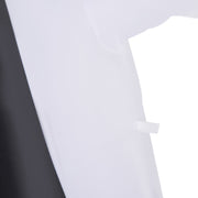Close-up of the ghost's shoulder seam and stitched anchor tab