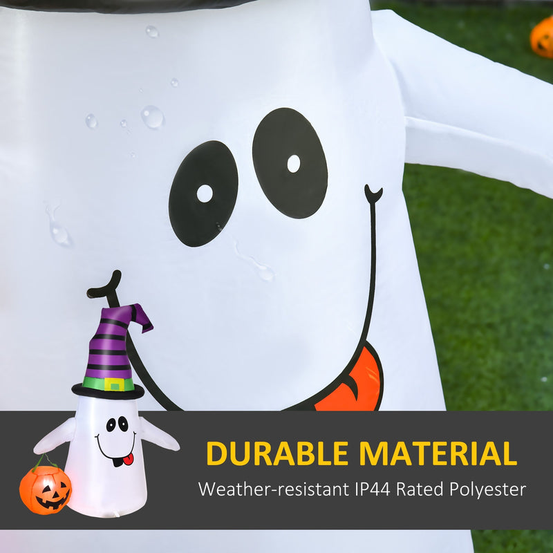 Water droplets on the white polyester beside the ghost's painted eyes