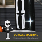 Rain beading on the black IP44 rated polyester leg panel