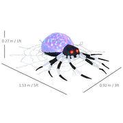 Dimension diagram showing the spider at 1.53m long, 0.92m wide and 0.27m tall