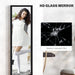 Black Full Length Mirror with Glitter Frame by HOMCOM