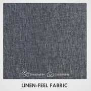 Grey High Back Fabric Office Chair Ergonomic Design For Home Or Work Desk Comfort