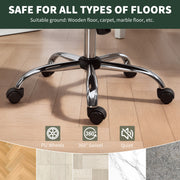 Dark Green Velvet Swivel Office Chair with Padded Seat and Adjustable Height Support