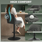 Adjustable bar stools - Dark Grey