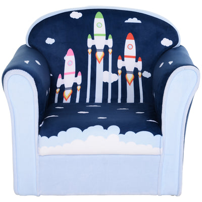 Kids Armchair Toddler Sofa with Soft Padding Ideal for Reading and Playtime, Blue