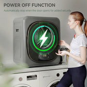 Tumble Dryer for Small Spaces 4 kg Capacity with Quick Drying and Easy Touch Controls Grey AOSOM