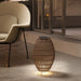 Rattan Solar Garden Lantern IP44 Waterproof Auto On Off Outdoor Light Dark Brown by Outsunny