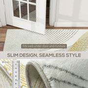 Machine Washable Area Rug for Living Room or Bedroom with Allergy Friendly Design, Cream White