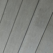 Grey Rattan Round Outdoor Side Table With Glass Top For Garden Or Patio