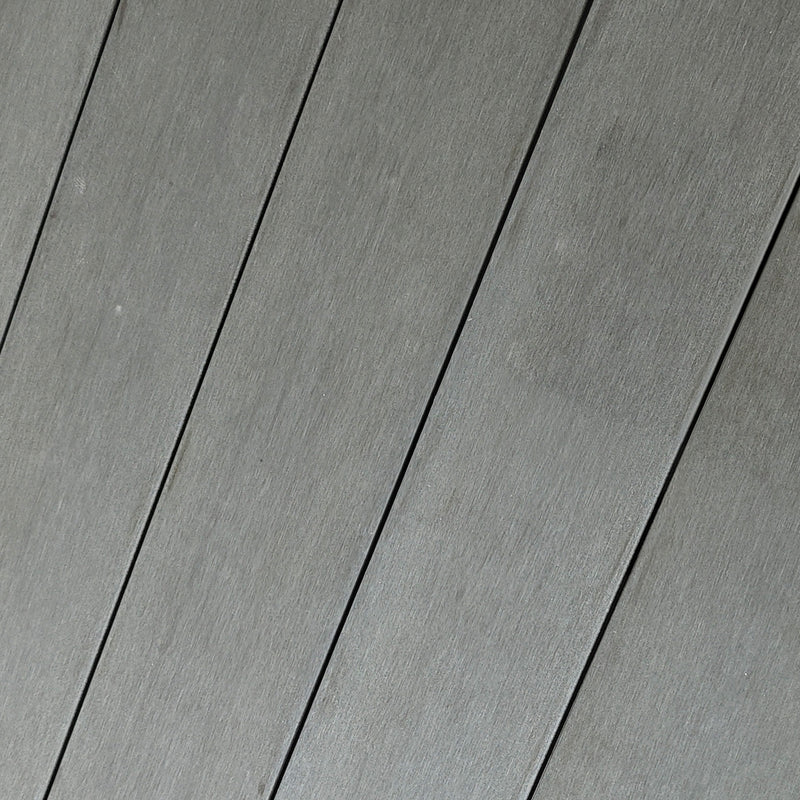 Grey Rattan Round Outdoor Side Table With Glass Top For Garden Or Patio