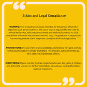 Two Door Live Animal Trap for Rats and Mice Ideal for Humane Capture, Dark Green