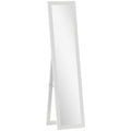 Full Length Wall Mirror 37 x 157 cm With Slim Frame For Bedroom Or Hallway White AOSOM