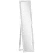 Full Length Wall Mirror 37 x 157 cm With Slim Frame For Bedroom Or Hallway White AOSOM