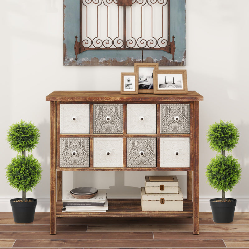 Set of 2 Artificial Topiary Ball Trees 60cm with Pots for Home or Office Decor Green