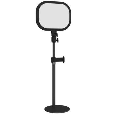 Black Dimmable Selfie Desk Lamp With Phone Holder For Video Calls And Home Office AOSOM