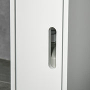 Tall Freestanding Bathroom Cabinet with Open Shelves and 3 Doors for Extra Storage White