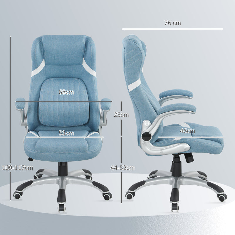 Ergonomic Home Office Chair with Adjustable Height and Tilt Function for Comfort Blue