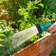 Wall Mounted 30m Retractable Garden Hose Reel With Auto Rewind and Spray Nozzle Green Outsunny