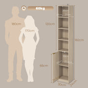 Corner Bookcase Oak Wood Effect - image 3