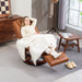 Brown Faux Leather Executive Recliner Chair with Padded Armrests For Home or Office by HOMCOM