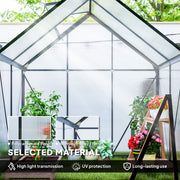 Walk-In Polycarbonate Greenhouse 192 x 131cm Weather Resistant Garden Grow House by Outsunny
