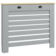 Grey Slim Radiator Cover With Drawer 95.5H x 111Wcm by HOMCOM
