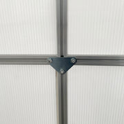 Compact Walk In Polycarbonate Greenhouse 190 x 190cm for All-Season Growing by Outsunny