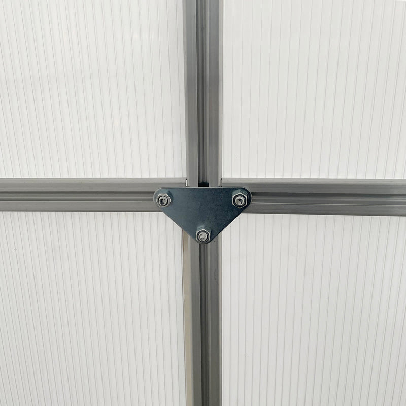 Compact Walk In Polycarbonate Greenhouse 190 x 190cm for All-Season Growing by Outsunny