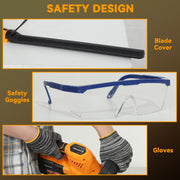 Cordless Electric Hedge Trimmer with 51cm Blade and 2 Batteries for Shrubs by Outsunny