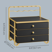 Size diagram giving the box as 22.7 cm wide, 20.5 cm deep and 23.5 cm high