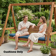 Sun Lounger Cushion for Outdoor Comfort with Water-Repellent UV Protection Blue Outsunny
