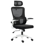 Ergonomic High Back Mesh Office Chair with Lumbar Support and Tilt for Home Use Black