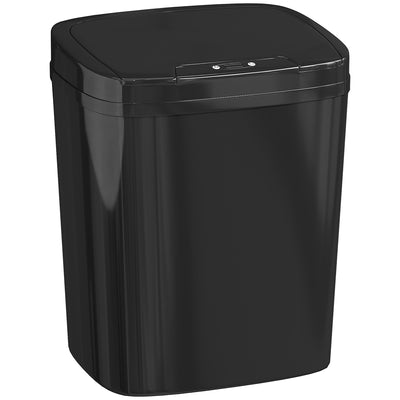 Automatic Sensor Kitchen Bin 15L Touchless and Hygienic Waste Solution for Home Black AOSOM