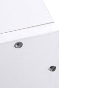 White Wall Mounted Coat Rack With Hooks And Shelf For Hallway Storage And Organisation