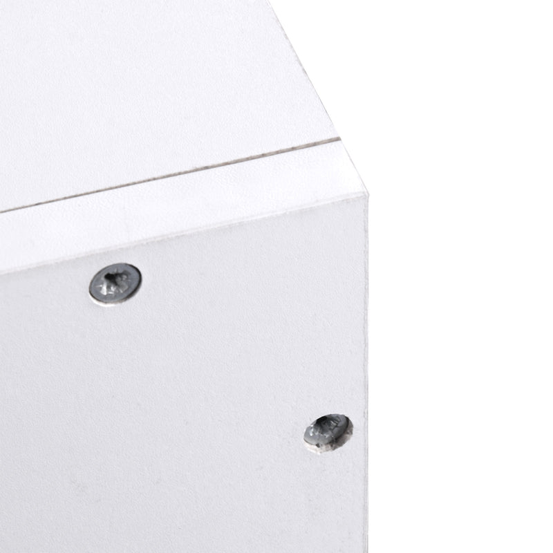 White Wall Mounted Coat Rack With Hooks And Shelf For Hallway Storage And Organisation