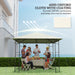Cream 3m x 3m Gazebo Canopy Replacement UV-Resistant Waterproof Cover by Outsunny
