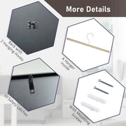 Black 60 x 80cm Shirt Display Frame with Inner Hook and Hanger by HOMCOM