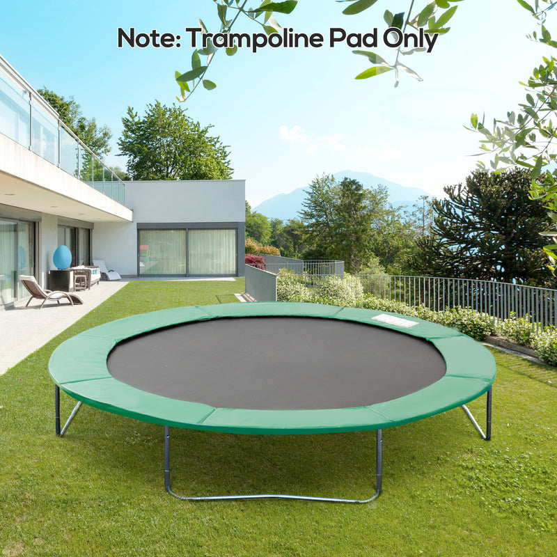 Trampoline Safety Pad for 8ft Round Trampolines Prevents Bumps and Scrapes Green