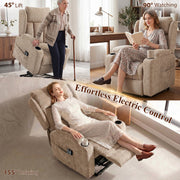 Power Lift Recliner Chair Brown - detail 3