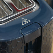 1.7L 3000W Fast Boil Cordless Kettle and 2 Slice Toaster Set with Auto Shut Off Blue by HOMCOM