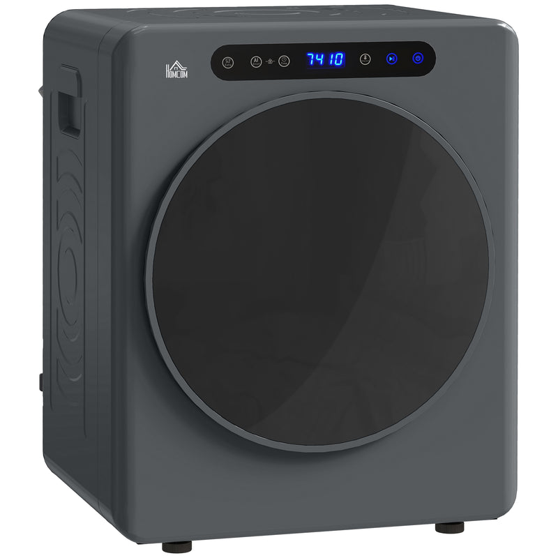 4kg Compact Tumble Dryer with Adjustable Heat Ideal for Small Spaces, Grey