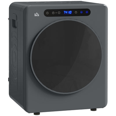 4kg Compact Tumble Dryer with Adjustable Heat Ideal for Small Spaces, Grey