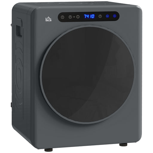 4kg Compact Tumble Dryer with Adjustable Heat Ideal for Small Spaces, Grey