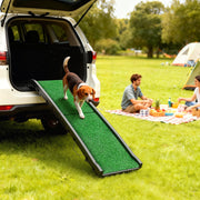 Foldable Dog Ramp with Non Slip Surface Ideal for Cars and Home Use, Black AOSOM