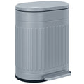 20L Metal Kitchen Bin with Soft Close Lid Ideal for Home or Office Use Grey
