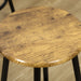 5 Piece Industrial Style Bar Table and Stool Set, Brown and Black by HOMCOM