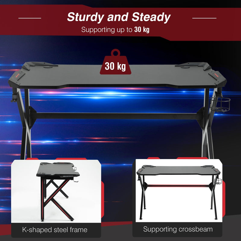 Panel showing the 30 kg weight capacity, K-shaped steel frame and supporting crossbeam