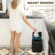 Automatic Sensor Kitchen Bin 15L Touchless and Hygienic Waste Solution for Home Black AOSOM