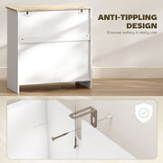 Modern Sideboard Storage Cabinet with Drawer and Adjustable Shelf for Dining Room White